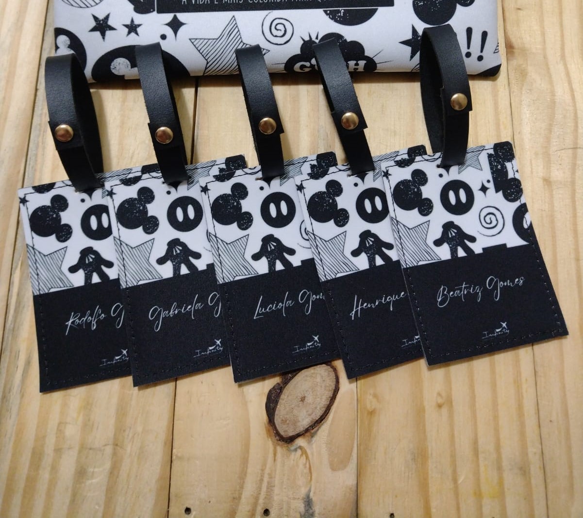 Tag de bagagem estampada